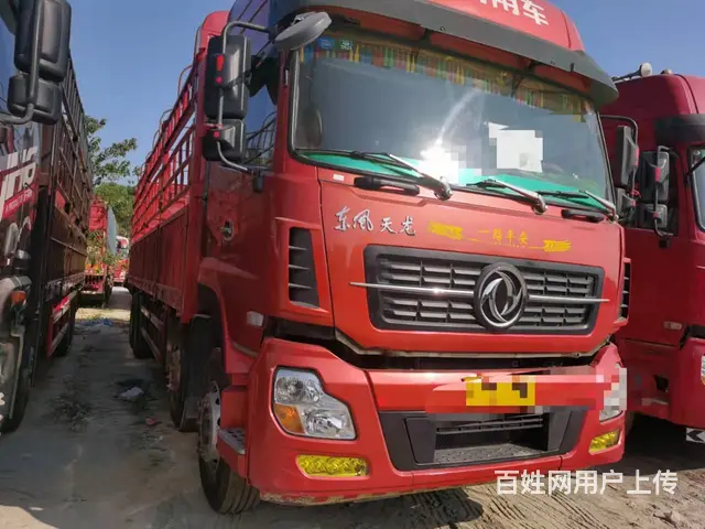国四载货车东风天龙前四后八高栏350马力 - 图片 2