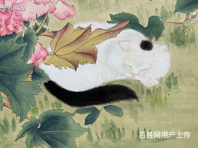 俞致贞 耄耋图 ，尺寸132x64.5cm - 图片 7