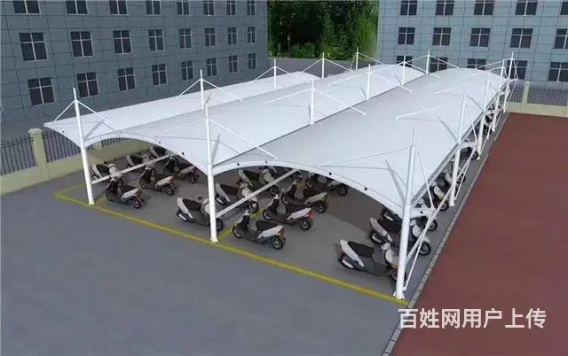 膜结构    张拉膜   遮阳棚    膜结构车棚 - 图片 5