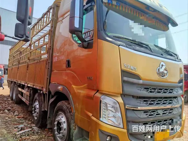 国五东风柳汽乘龙前四后八高栏车9米6货厢350马力 - 图片 2