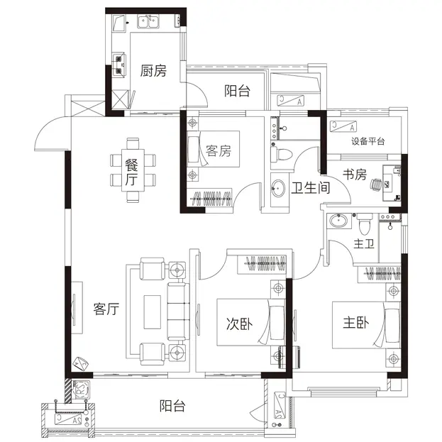 开发商直销，面积大小都有，随时看房 - 图片 5