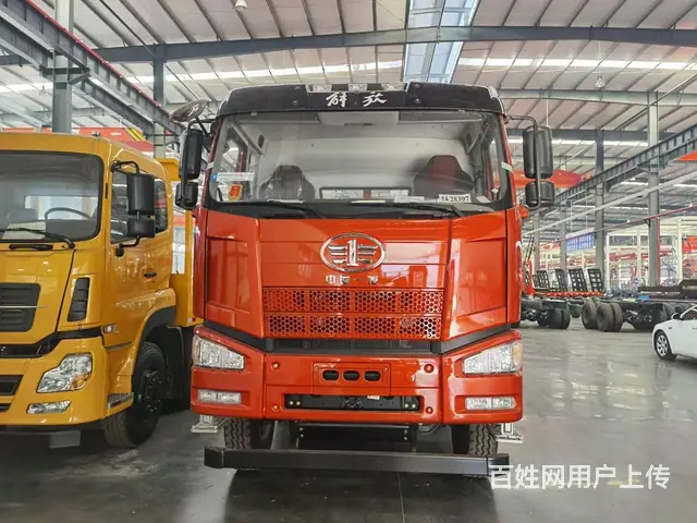 解放J6前四后八平板车350挖机四桥拖车包上户 - 图片 12