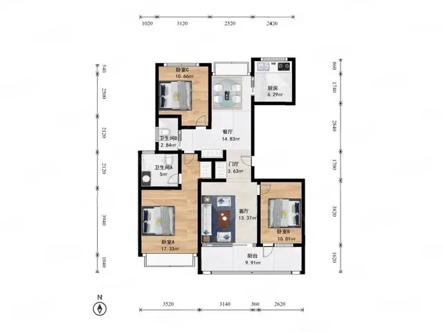 嘉里城旁 朗诗科技住宅 恒温系统 近地铁 长寿桥 - 图片 12