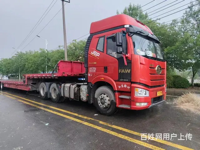解放j6p550 半挂车 平板式 国5 - 图片 2