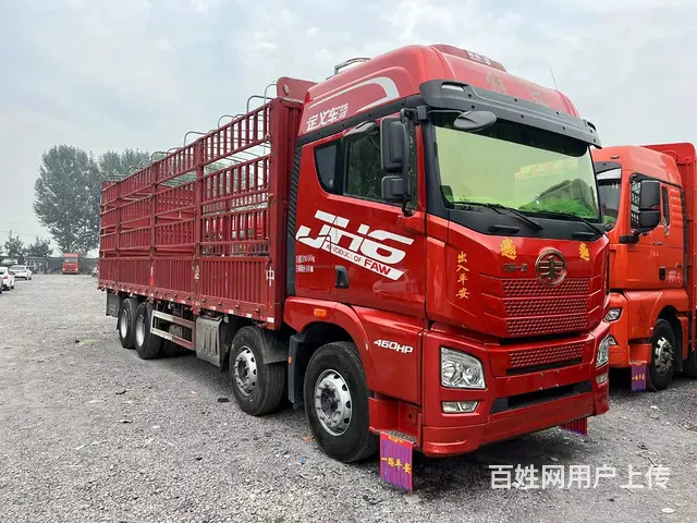 出售22年二手解放JH6前四后八载货车 高栏国6 - 图片 2