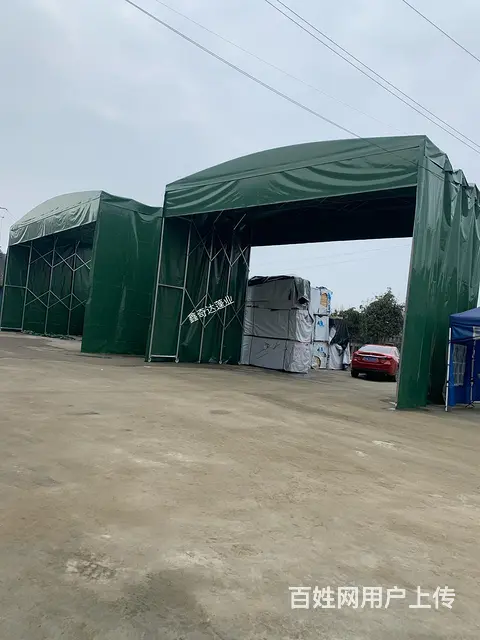 成都商家供应移动推拉雨棚 折叠遮雨帐篷 电动伸缩棚 - 图片 4