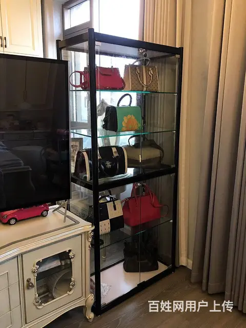 落地玻璃柜手办模型置物柜组合展示柜支持定制 - 图片 2