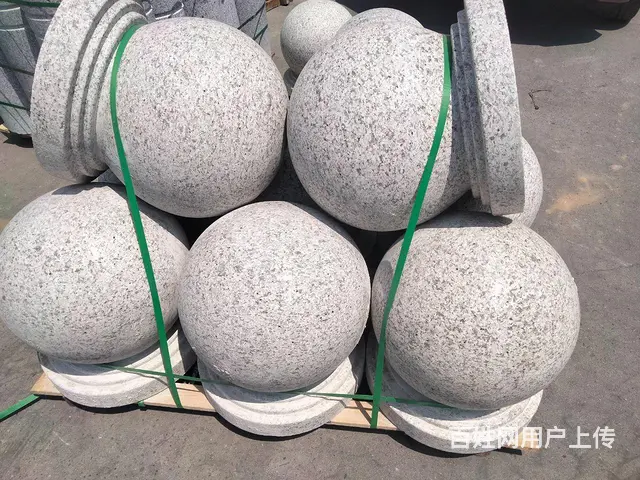 天然花岗岩路障圆柱墩子石柱广场大理石防撞隔离挡车柱 - 图片 2