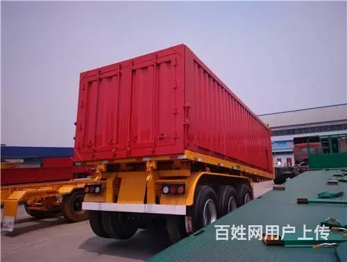 生产出售8.5米集装箱后翻自卸半挂车定制各种半挂车 - 图片 2