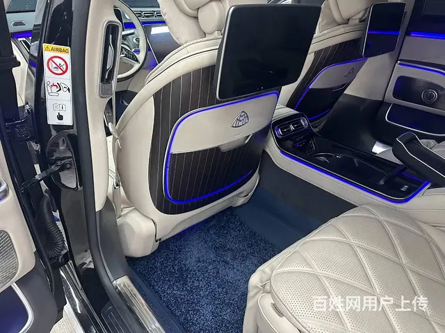 迈巴赫S480改装原厂核桃木饰面板和行政四座马鞍 - 图片 4
