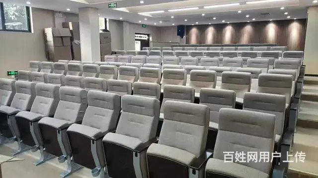 礼堂椅连排椅阶梯教室课桌椅课桌椅会议室联排座椅书架 - 图片 5