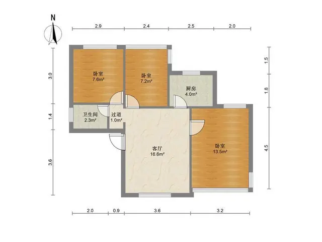 安居园南区 学校就在家门口 全新装修三房楼层好九中十二小 - 图片 9