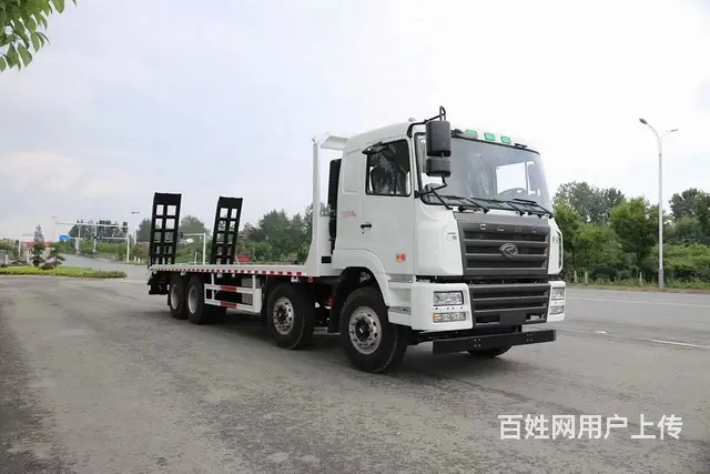 华菱前四后八40吨挖机平板拖车 9.5米板长 - 图片 3