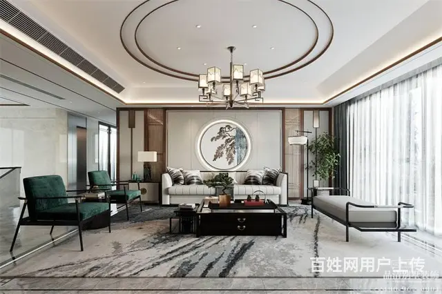 新中式风格800平米常州自建别墅装修案例 - 图片 10