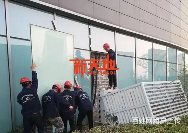 淄博玻璃幕墙玻璃窗户损坏如何维修更换玻璃破碎换玻璃 - 图片 2