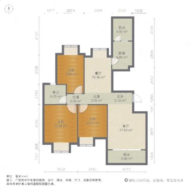 下沙江滨多层[1-7层]格局极好120.27平修看房随时 - 图片 4
