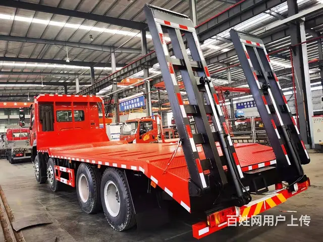 东风柳汽直板运输车　运输大挖机钻机拖板车 包送车 - 图片 6