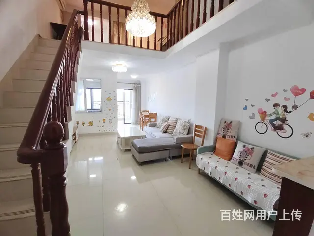 香槟小城复式公寓电梯中高层精装2房2厅南向光线足家电齐拎包住 - 图片 3