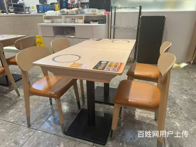 源头家具厂冰室家具定做双人卡座储物餐台岩板木饰面 - 图片 2