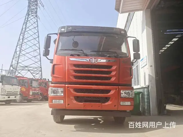解放J6前四后八平板车350挖机四桥拖车包上户 - 图片 11