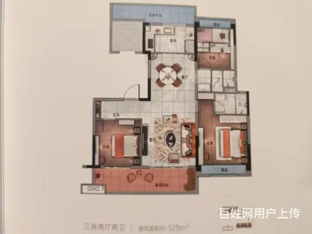 信阳商城建业府京晟华庭商城碧桂园天誉三房 - 图片 3