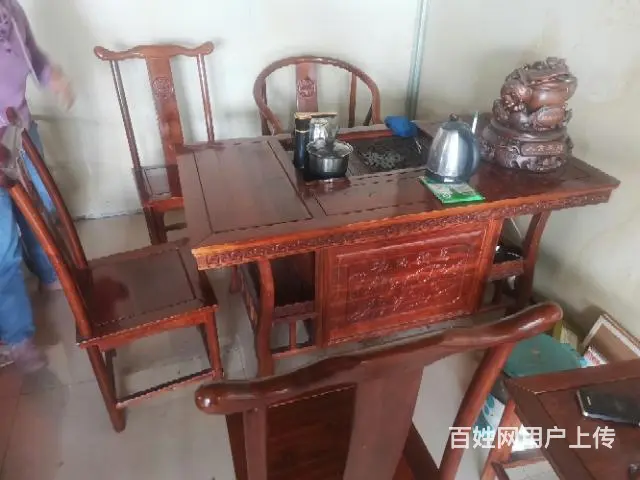 实木泡茶桌，使用一年多还很新新场地换风格 - 图片 2