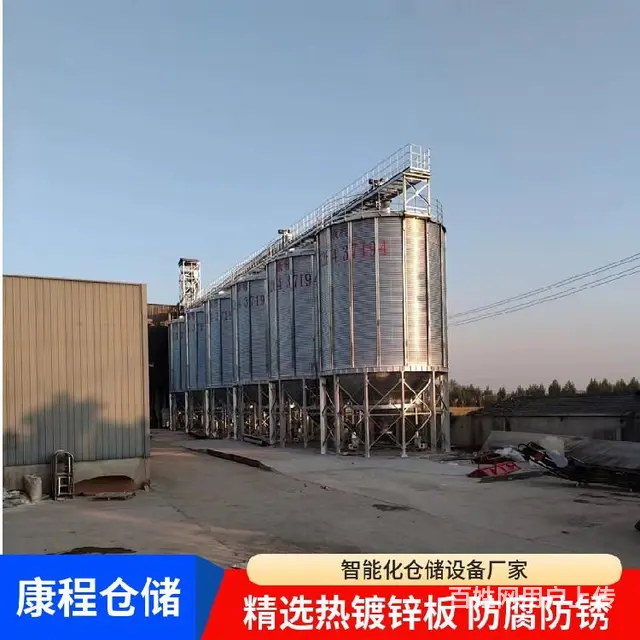 储粮灌设备-造价低康程仓储粮食钢板仓厂家 - 图片 1