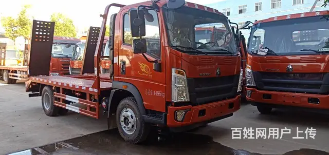 国六 上蓝牌重汽平板车 拖75挖机90拖板车 现车 - 图片 12