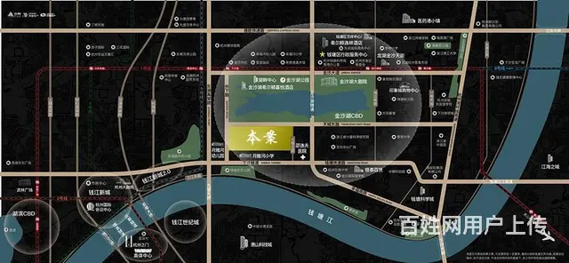 钱塘区、下沙、一线湖景、金沙湖地铁口、总价450W - 图片 2