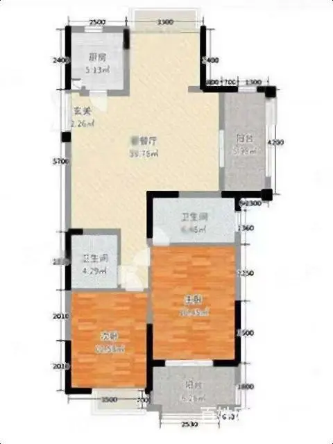 六小太湖高中 五峰花园电梯精装修2室家电齐全拎包入住停车方便 - 图片 6