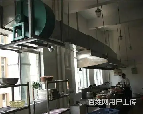 昆山锦溪镇饭店单位食堂油烟机清洗 油烟管道风机清洗 - 图片 2