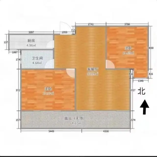 79号院 80万全阳好户型90平两居室 大通阳台 新证可贷 - 图片 10