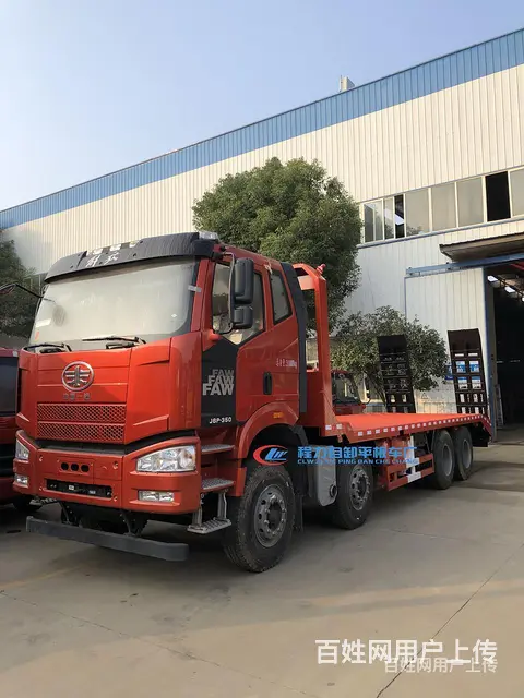 解放J6P前四后八挖掘机拖车  工程机械运输车  拖勾机平板 - 图片 6