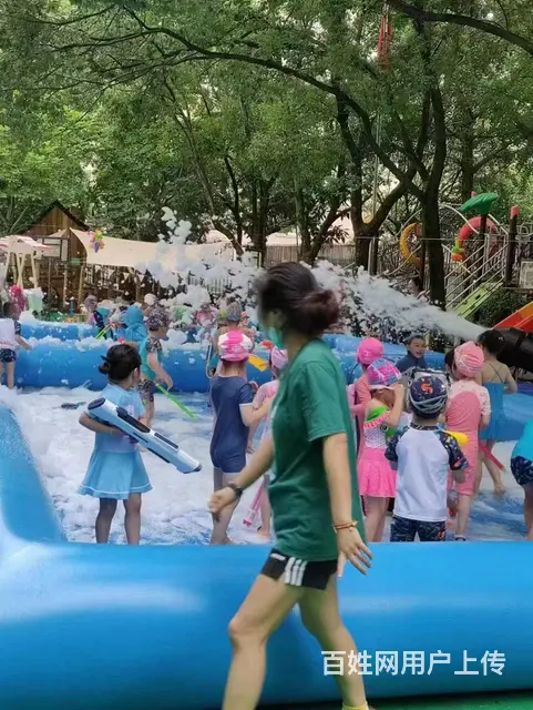 苏州地区充气城堡水池租赁，大象滑梯，泡泡派对 - 图片 5