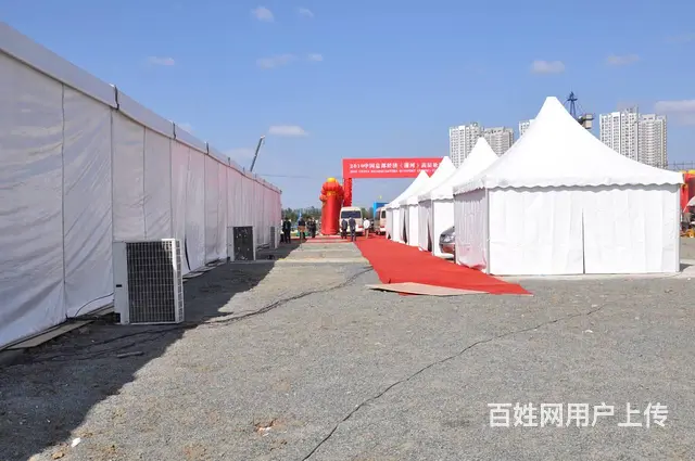 商业展览车展帐篷，活动演出篷房搭建，户外设备 - 图片 2
