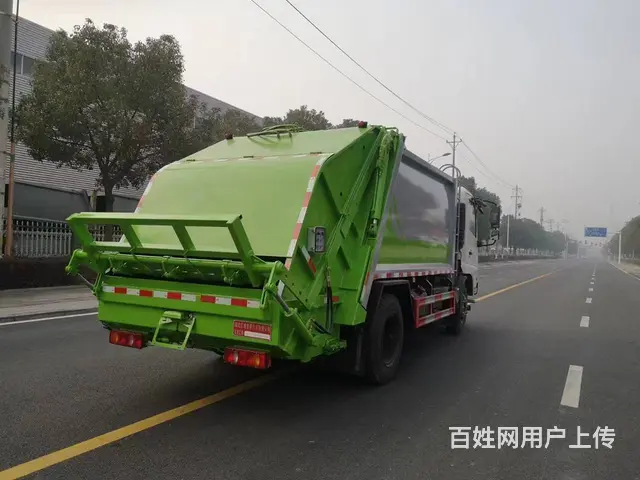 东风天锦9方压缩垃圾车10方后装挤压环卫车 - 图片 3