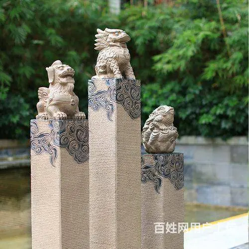 庭院元素#石雕拴马桩 - 图片 2