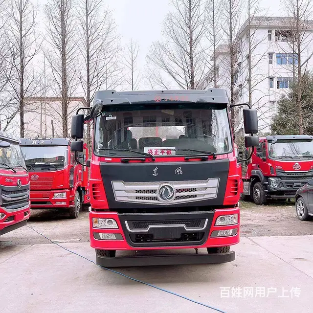 东风单桥带提升桥平板拖车 拉16吨不超载 - 图片 2