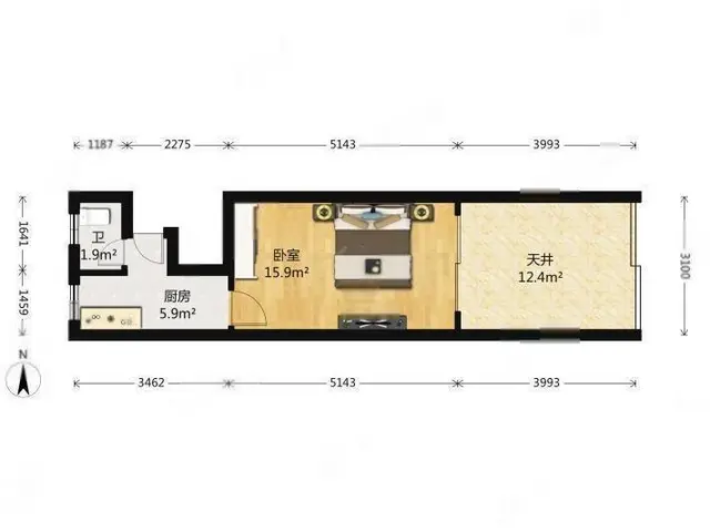 房東直租 华庭街 月河 旭辉广场多套公寓 全装全配好停车 - 图片 9