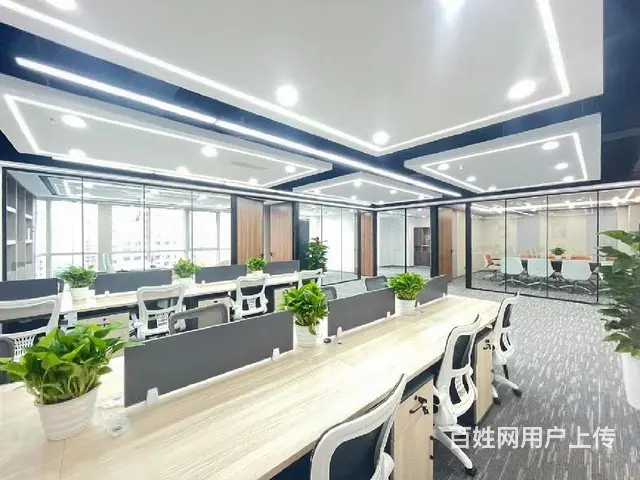 正大旁，（国宝大厦）大幅，精装修 带隔断，免介绍费。 - 图片 1