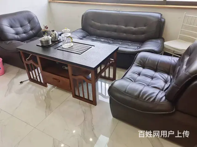 二手办公沙发出售，老板桌椅电脑桌椅会议桌包送装 - 图片 1
