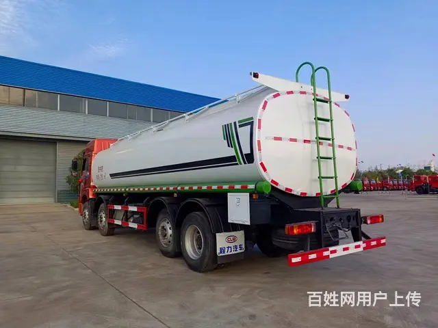 解放前四后八碳钢不锈钢罐体30方运水车 液体运输车 - 图片 6