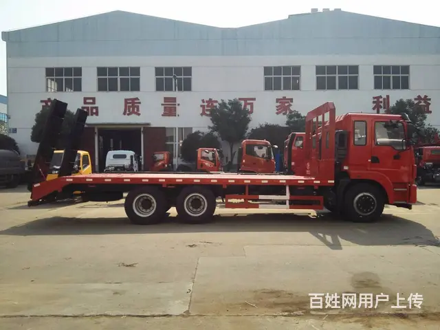 30吨东风后双桥大型平板拖车厂家直销现车充足 - 图片 3