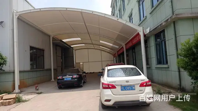膜结构电瓶车棚小区电动车充电桩雨棚汽车自行车停车棚 - 图片 5