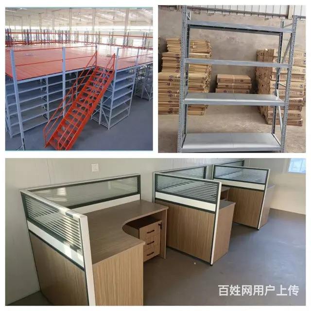承重货架仓库货架多功能储物架白色四层主架货架更衣柜 - 图片 2