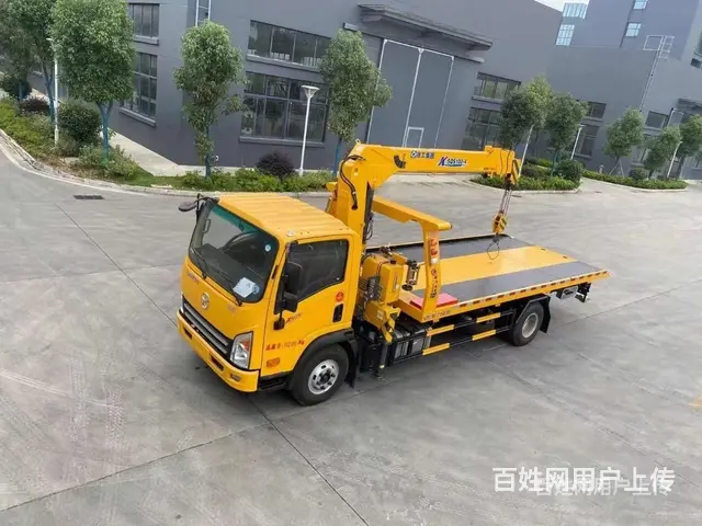 一拖二4吨吊机清障拖车带吊 哪个厂家好 - 图片 6
