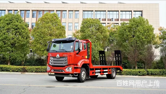 国六黄牌单桥挖机拖板车 平板车 双12特惠 - 图片 3