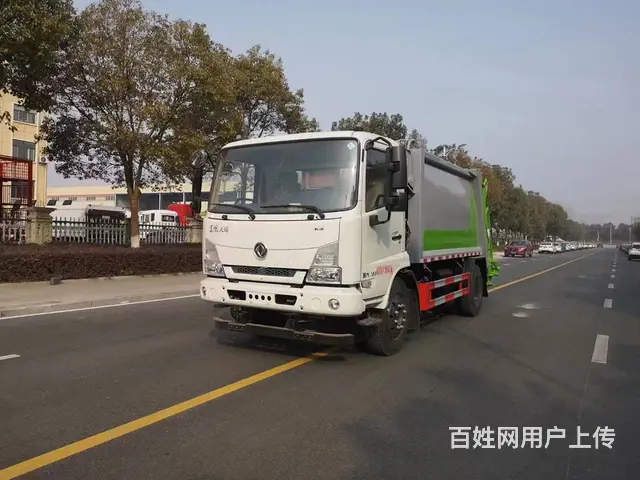 东风天锦9方压缩垃圾车10方后装挤压环卫车 - 图片 1