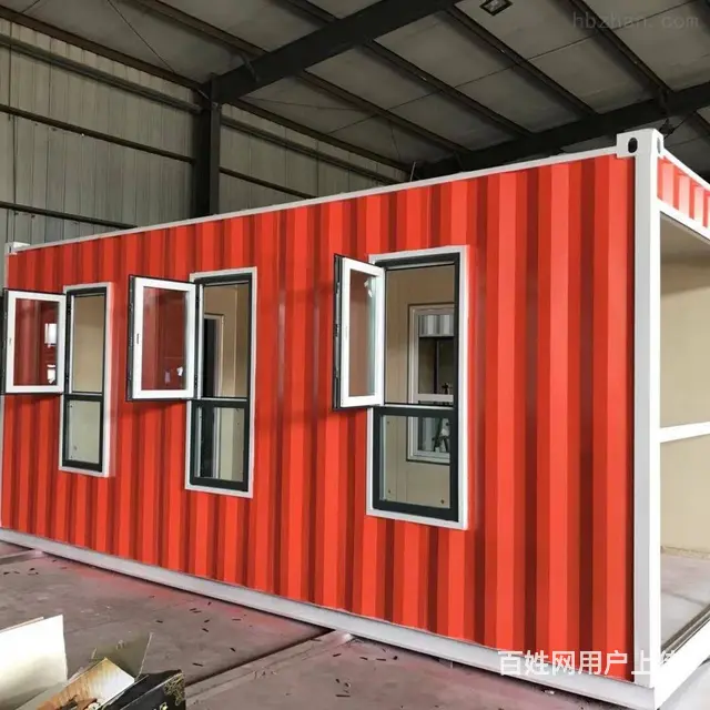 防火保温移动住人集装箱活动房可住十人可配空调床铺 - 图片 3