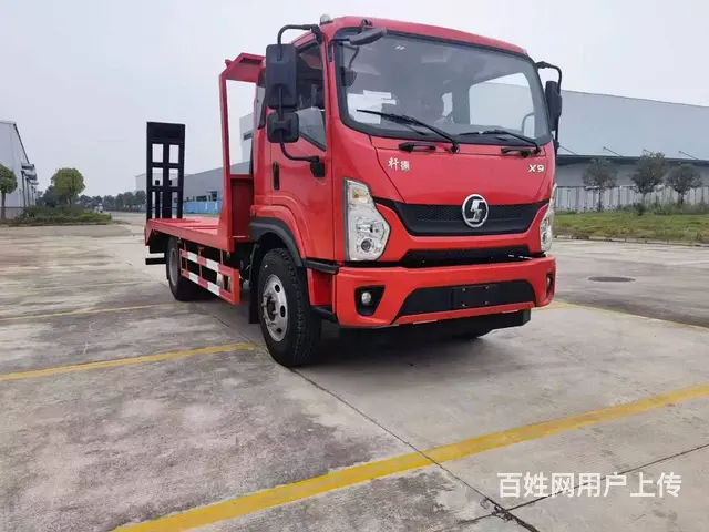陕汽轩德X9平板车 国六 120挖机150挖机拖车 - 图片 1